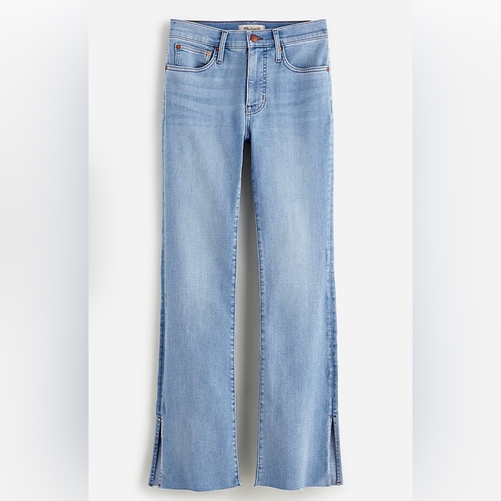 Madewell Kick Out Full-Length Jeans in Condale Wash: Raw Hem Edition
